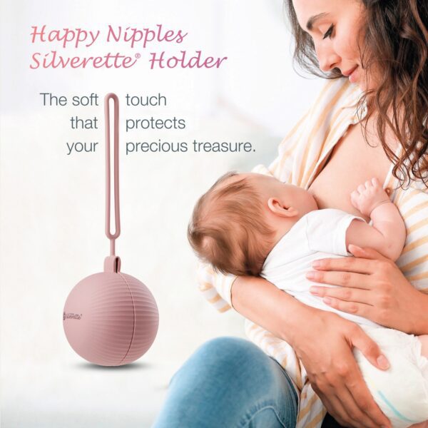 Happy Nipples Holder with mother feeding baby