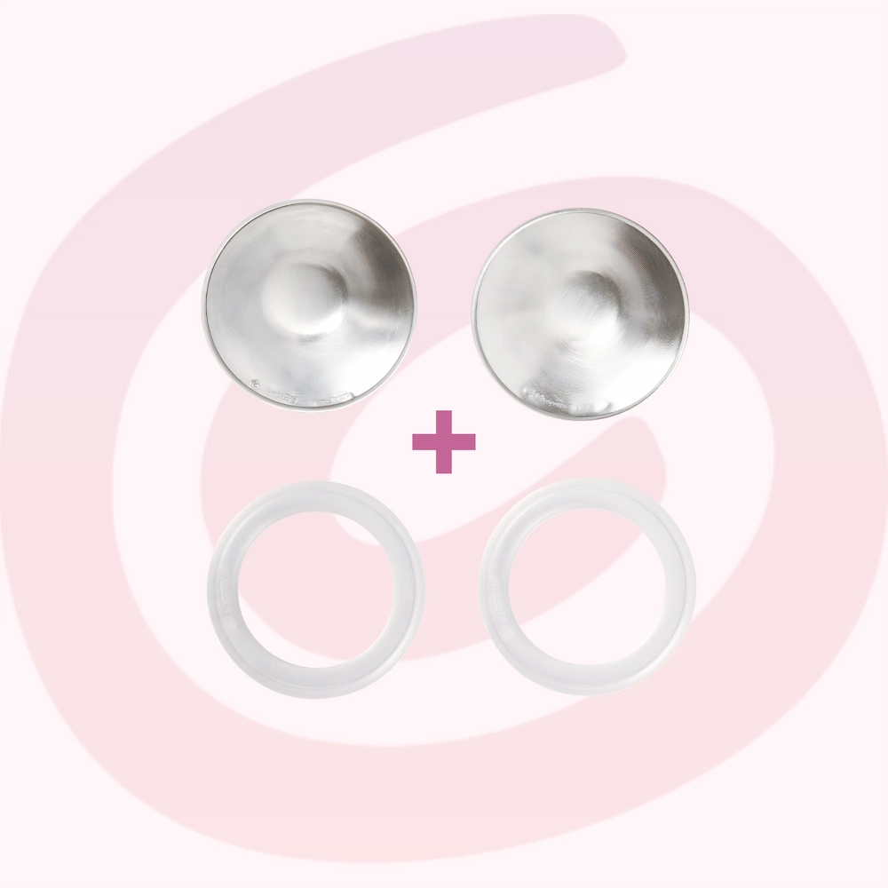 Silverette® Small + O-Feel™ siliconen ringen 4 Silverettes with O-Feel rings